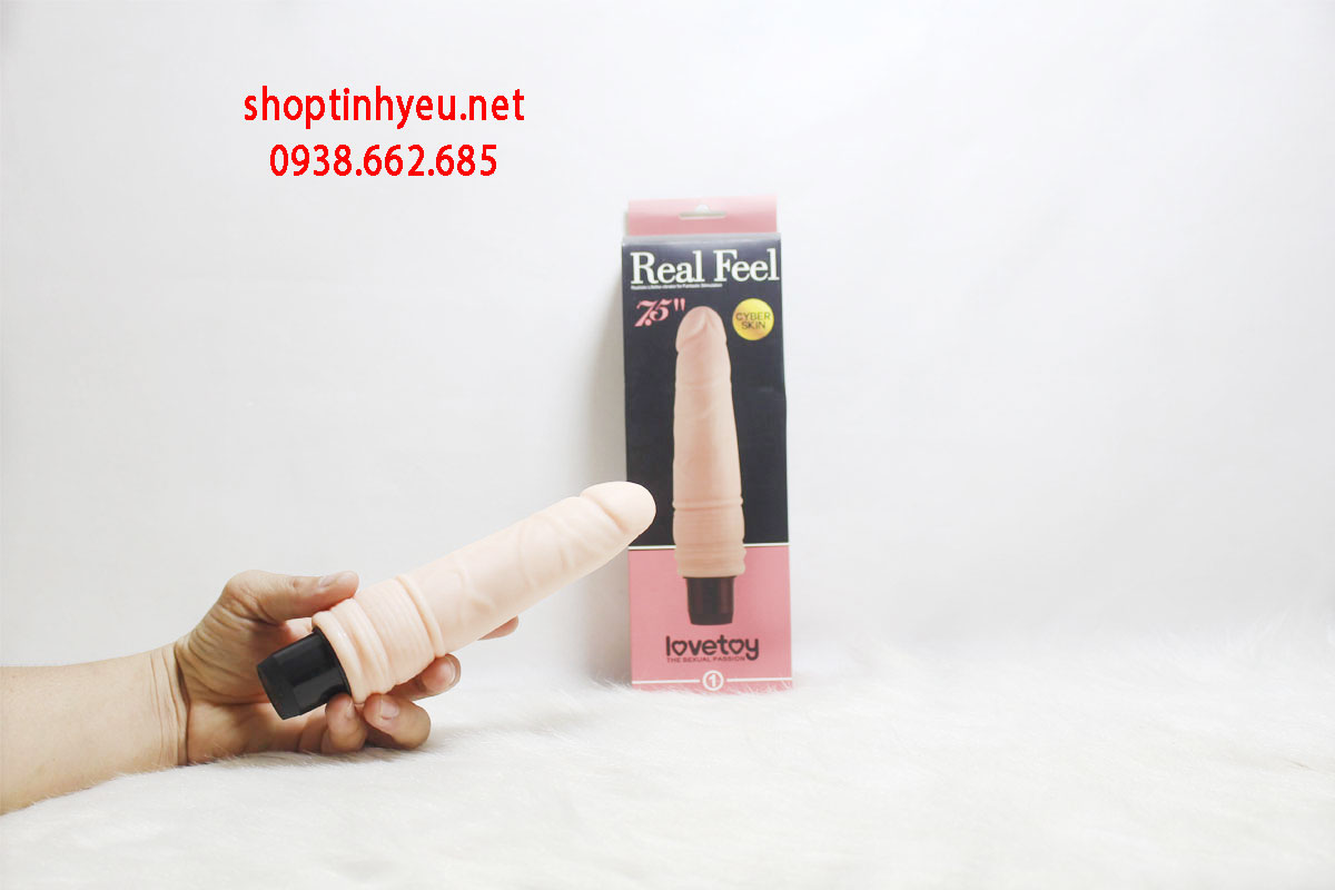 duong-vat-gia-cam-tay-Real-Feel-7.5-2 Dương vật giả Lovetoy 7.5 cầm tay siêu mềm